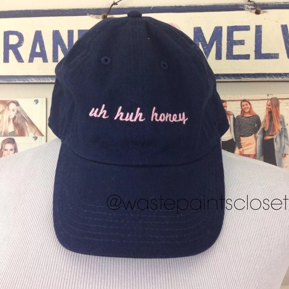 Brandy melville honey navy blue baseball dadd hat - Picture 5 of 7